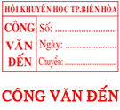 Khắc dấu công văn đến